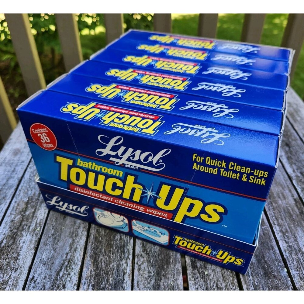 Lot of 6 Unopened Boxes Lysol Bathroom Touch-Ups New Sealed Old Stock from 1996